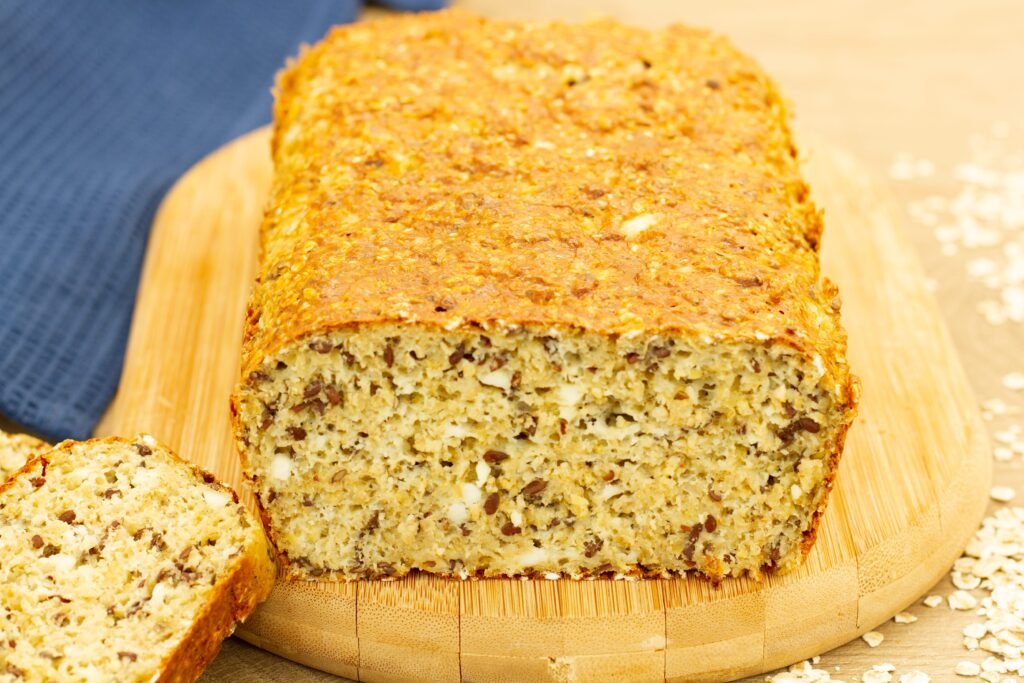 Recipe for cottage cheese bread with flax seeds