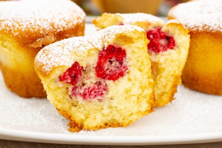 Recipe for raspberry muffins