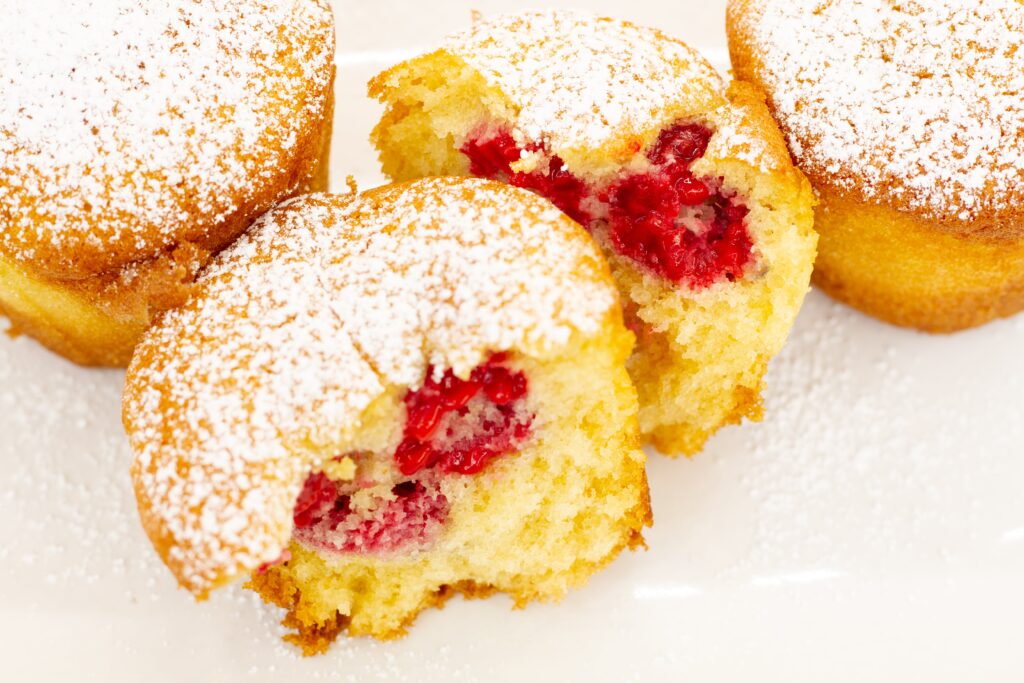 Recipe for raspberry muffins