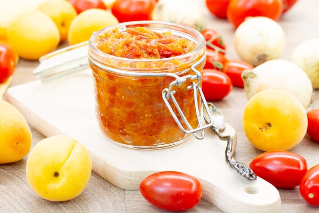 Recipe for tomato and apricot chutney