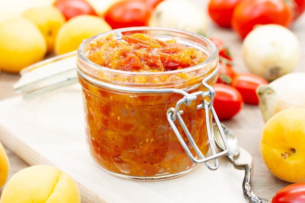 Recipe for tomato and apricot chutney