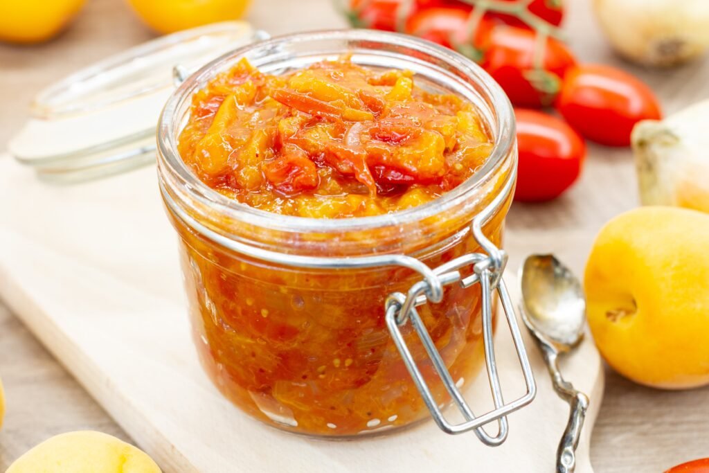 Recipe for tomato and apricot chutney