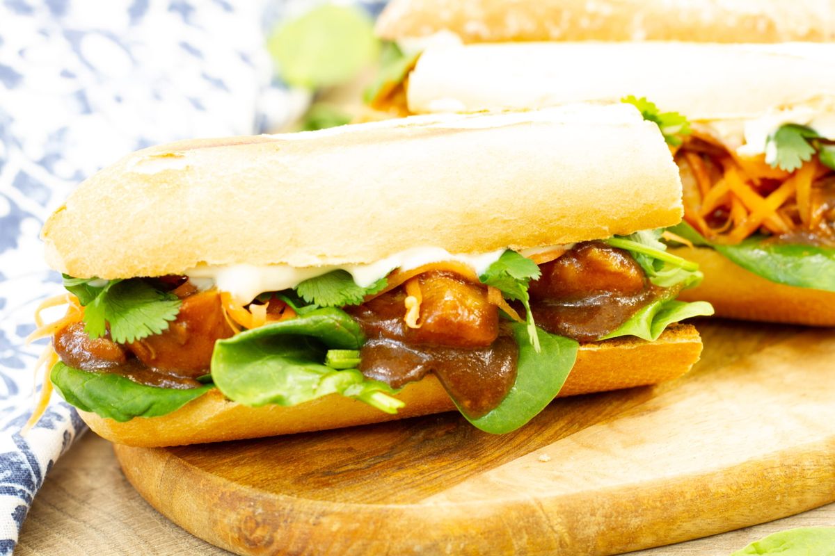 Baguette with chicken